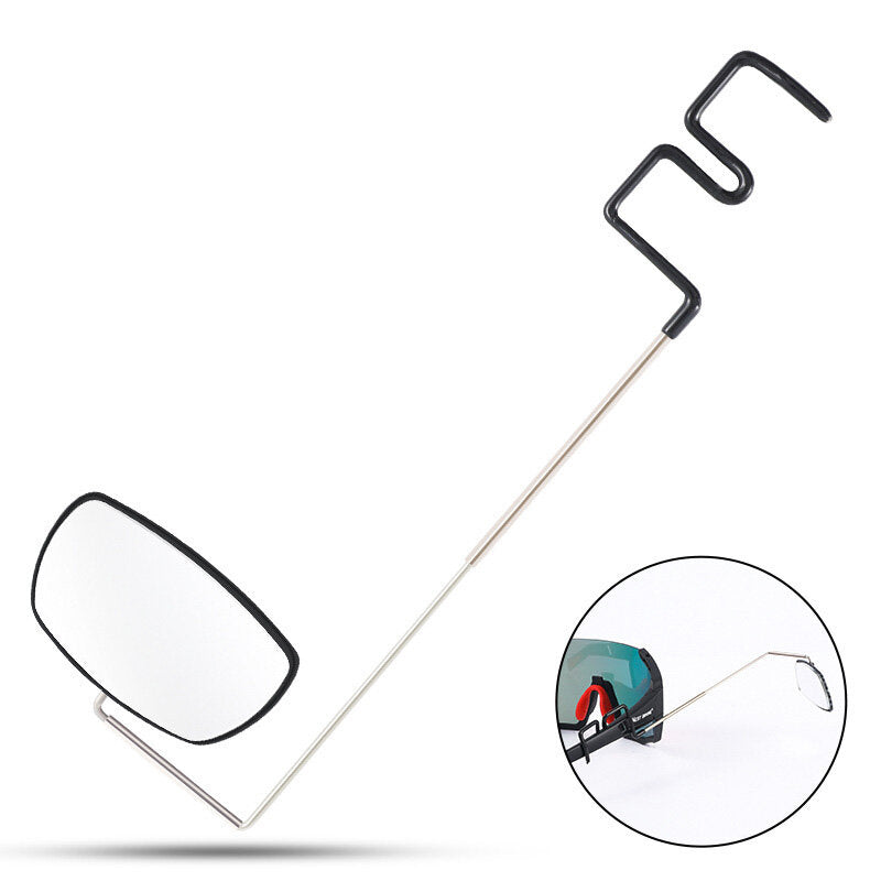 Bicycle Helmet Mirrors Mini Reflector Flat Mirror Multi-angle Adjustable Outdoor Cycling Equipment