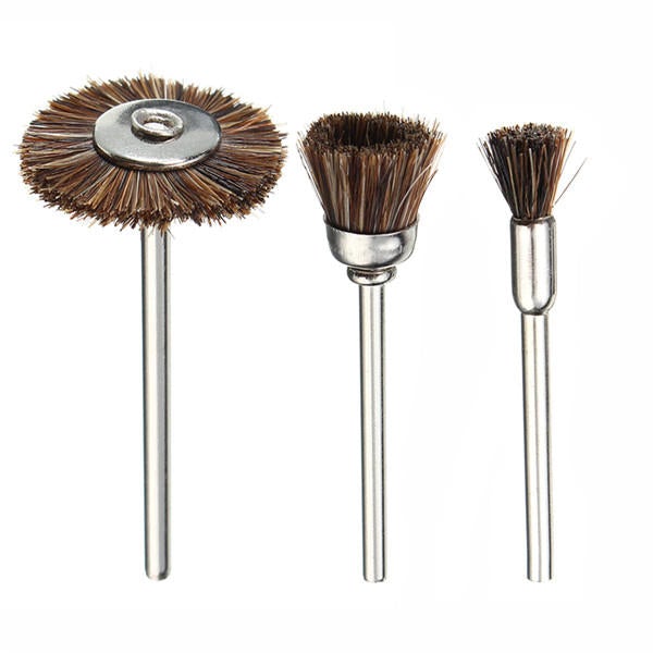 15pcs Bristle Brushes Set Deburring Cleaning Polishing Tool For Electric Grinder