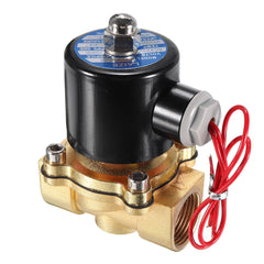 3/4 Brass Electric Solenoid Valve AC 220V/DC 12V/DC 24V Normally Closed Water Air Fuels Valve