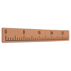 1000x150x6mm 0-32 Inch EVA Foam Ruler for Fish Boat Yacht Accessory Grey