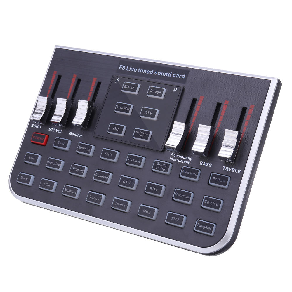 Modes Studio Audio Mixer Microphone Webcast Entertainment Streamer Live Sound Card for Phone Computer PC