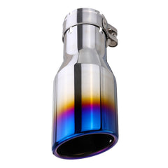 54mm-76mm Car Rear Exhaust Pipe Tail Muffler Tip Round Stainless Steel Universal