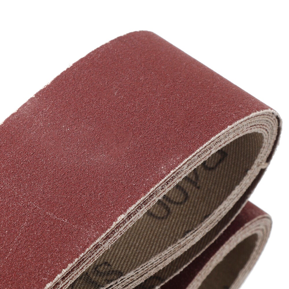 10pcs 40 to 1000 Grit 40mm x 740mm Sanding Belts For Angle Grinder Belt Sander Attachment
