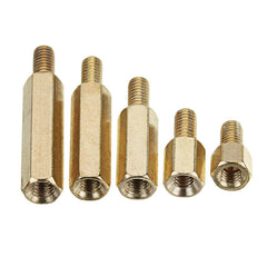 M3BH4 100Pcs M3 Male-Female Brass Hex Standoffs Support Spacer Pillar Screw for PCB Board
