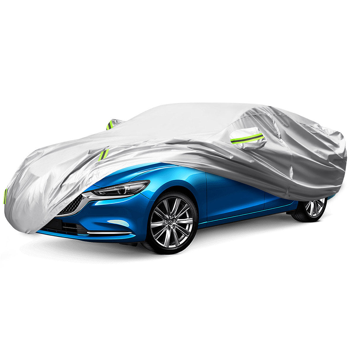 Universal Cotton Full Car Cover L/XL Indoor Outdoor Sun UV Snow Dust Resistant Protection