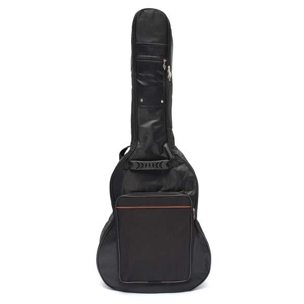 41" Thick Padded Guitar Bag Carry Case Double Shoulder Straps Black