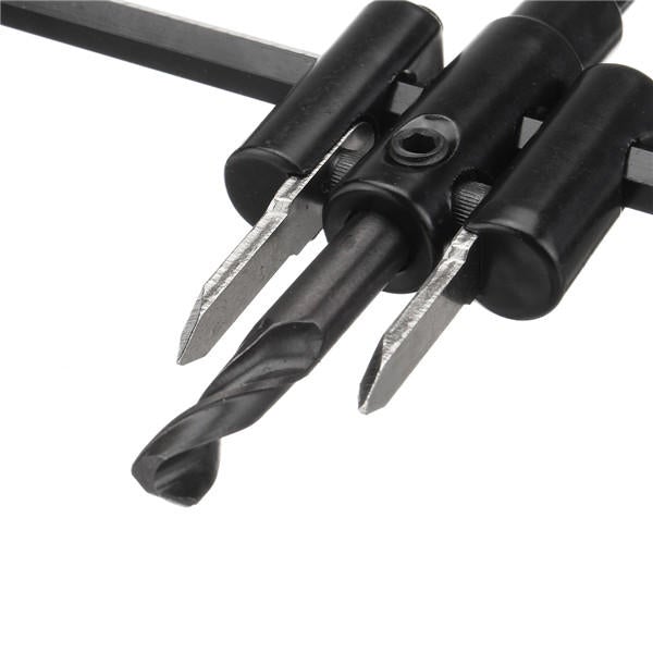 Adjustable 40-300mm Circle Hole Saw Cutter Wood Drywall Drill Bit Round Cutting Tool