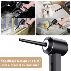 45000RPM Keyboard Cleaner Rechargeable Cordless Handheld Desk Cleaning Machine for Cleaning Dust Hairs Crumbs for Sofa Piano Computer Car Pet House