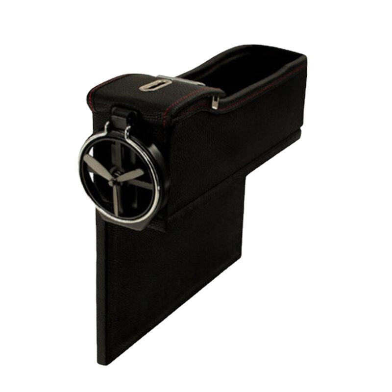 Car Seat Gap Storage Box Multifunction Leather Car Water Cup