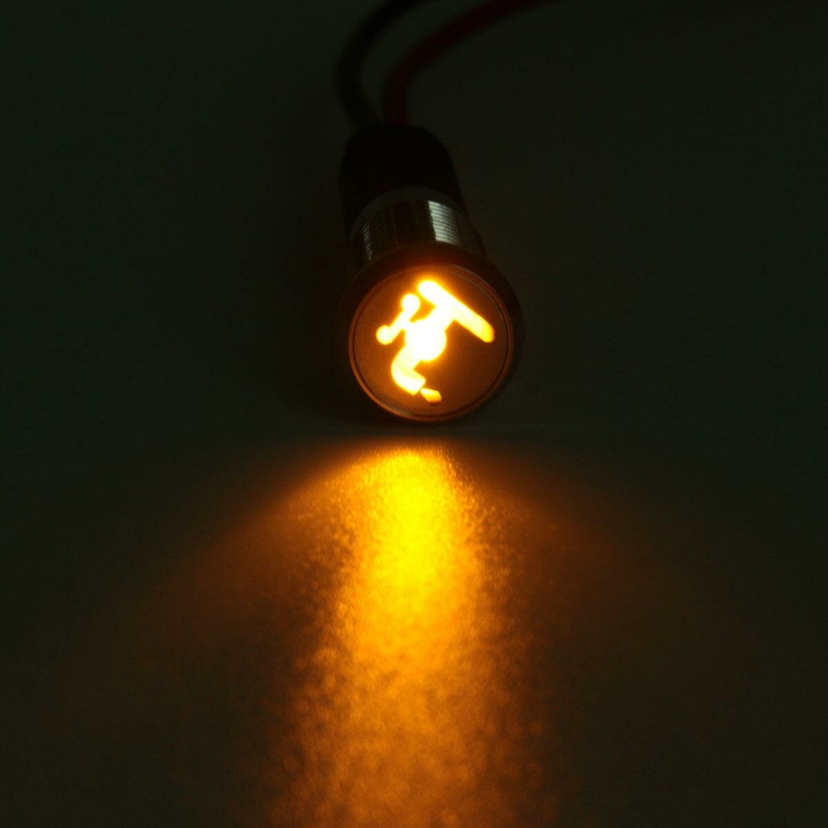 8mm 12V LED Dash Panel Indicator Light Lamp Car Van Boat Faucet Pattern