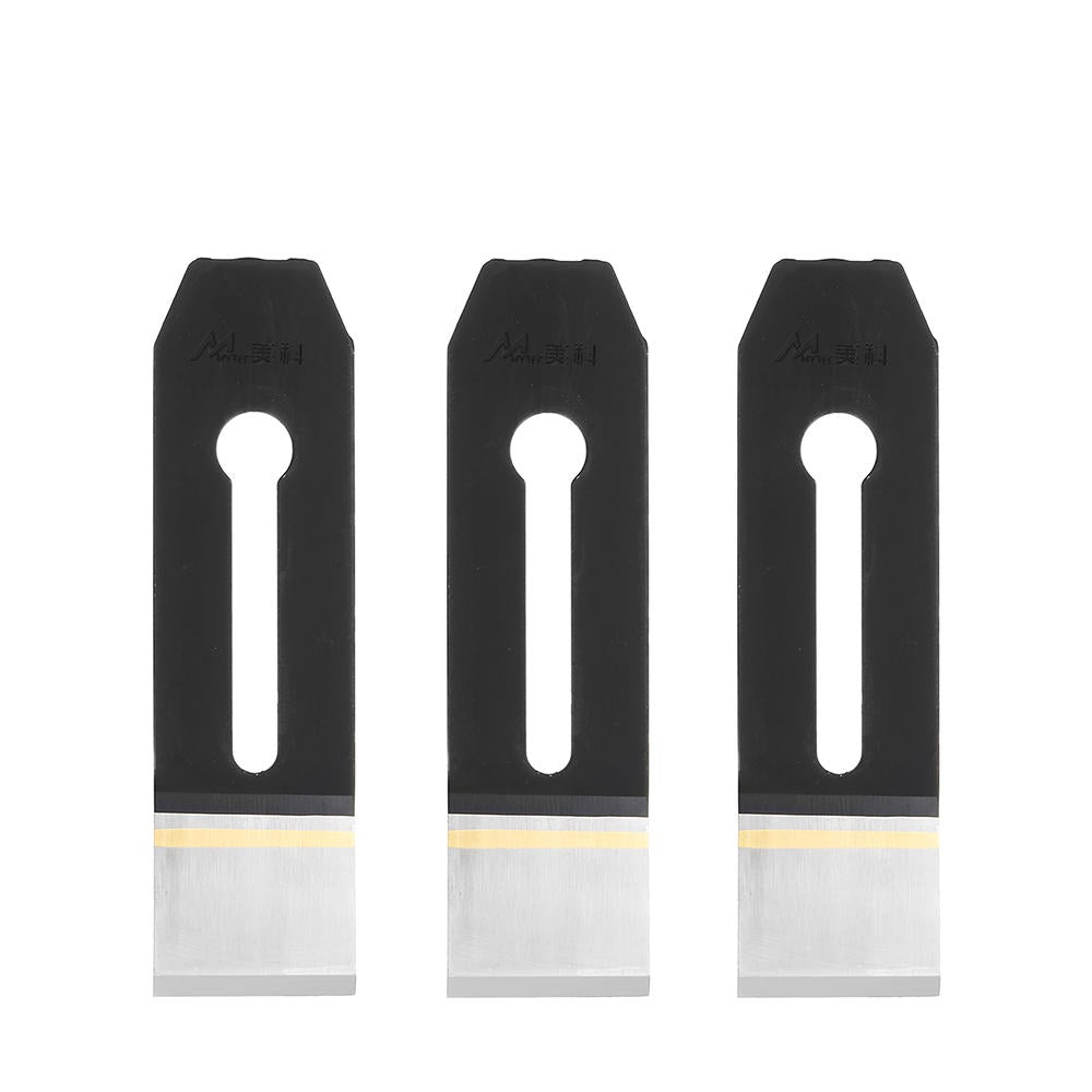 3pcs 51mm High Speed Steel wood working Plane Edge Blader Cutter Hand Planer Blade
