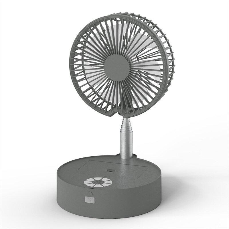 Portable Mini Mute Desktop Fan Wireless Telescopic Floor Spray Humidification with Night Light for Home Office