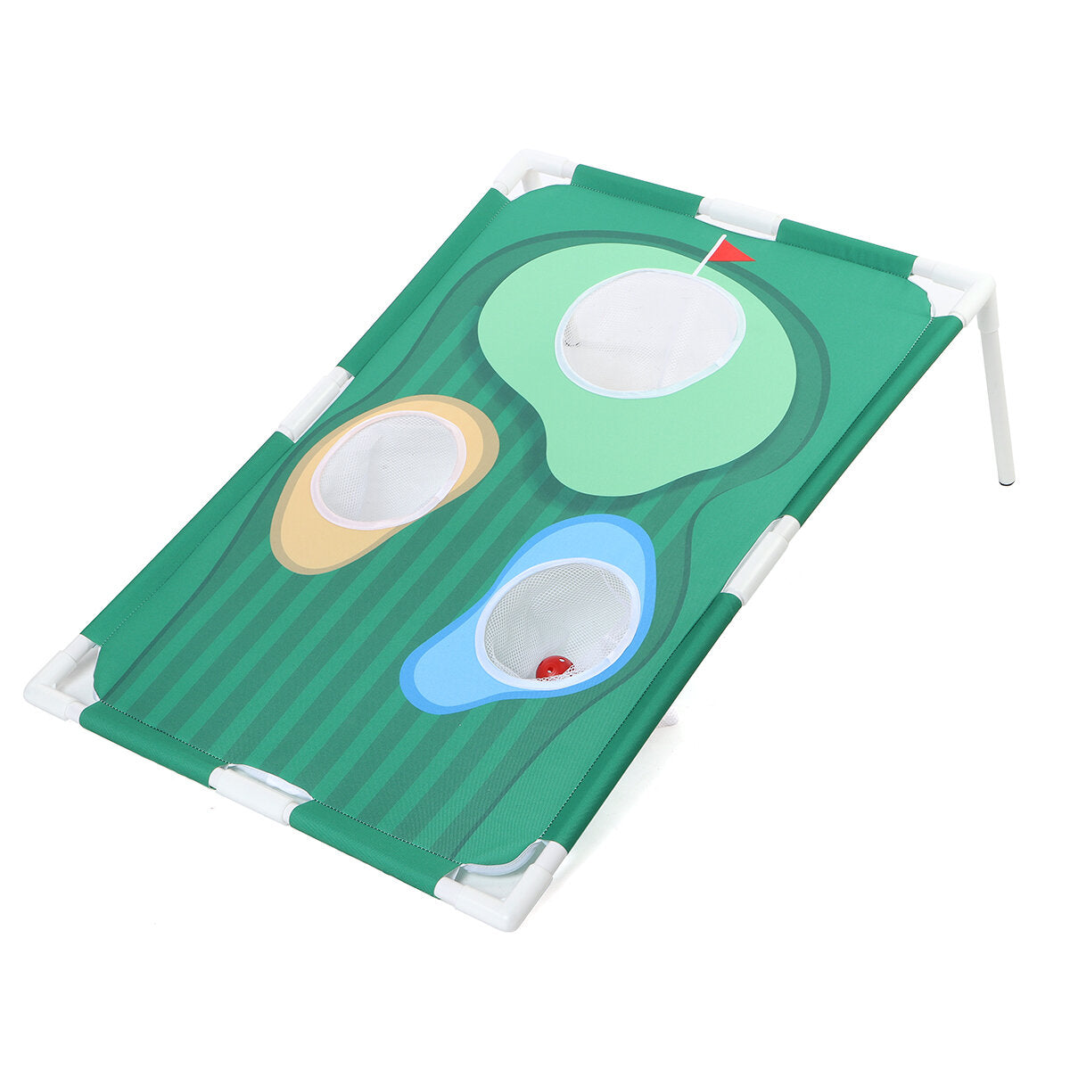 Golf Chipping Practice Board With Net Golf Pitching Cages Mats Kit Set Golf Training Aids for Indoor Outdoor