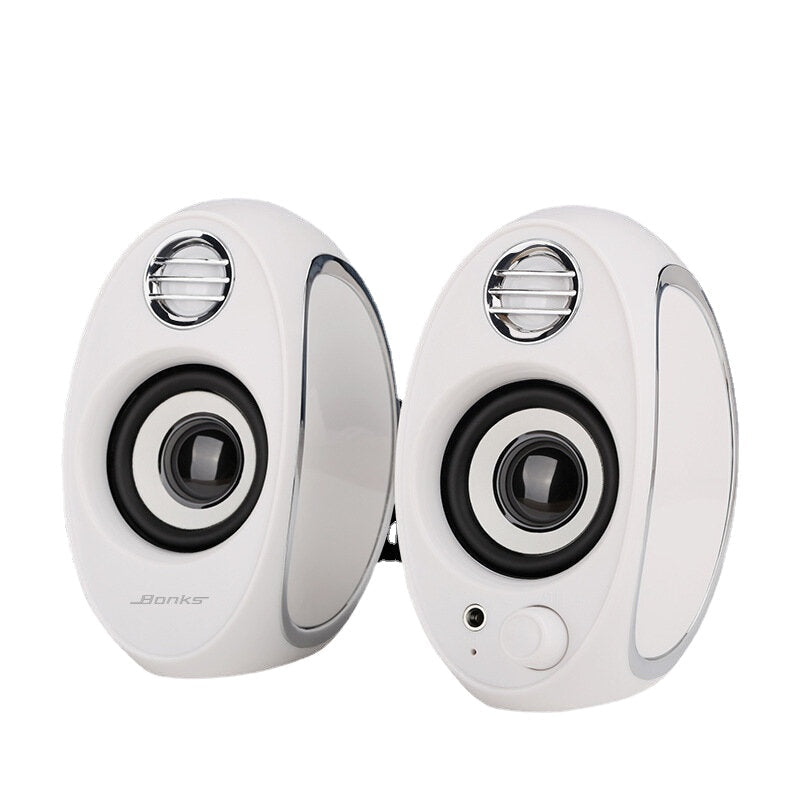Full Range 2.0 Subwoofer Portable Computer Speakers Mini Bass PC Speaker Portable Music DJ USB Soundar for laptop Phone TV
