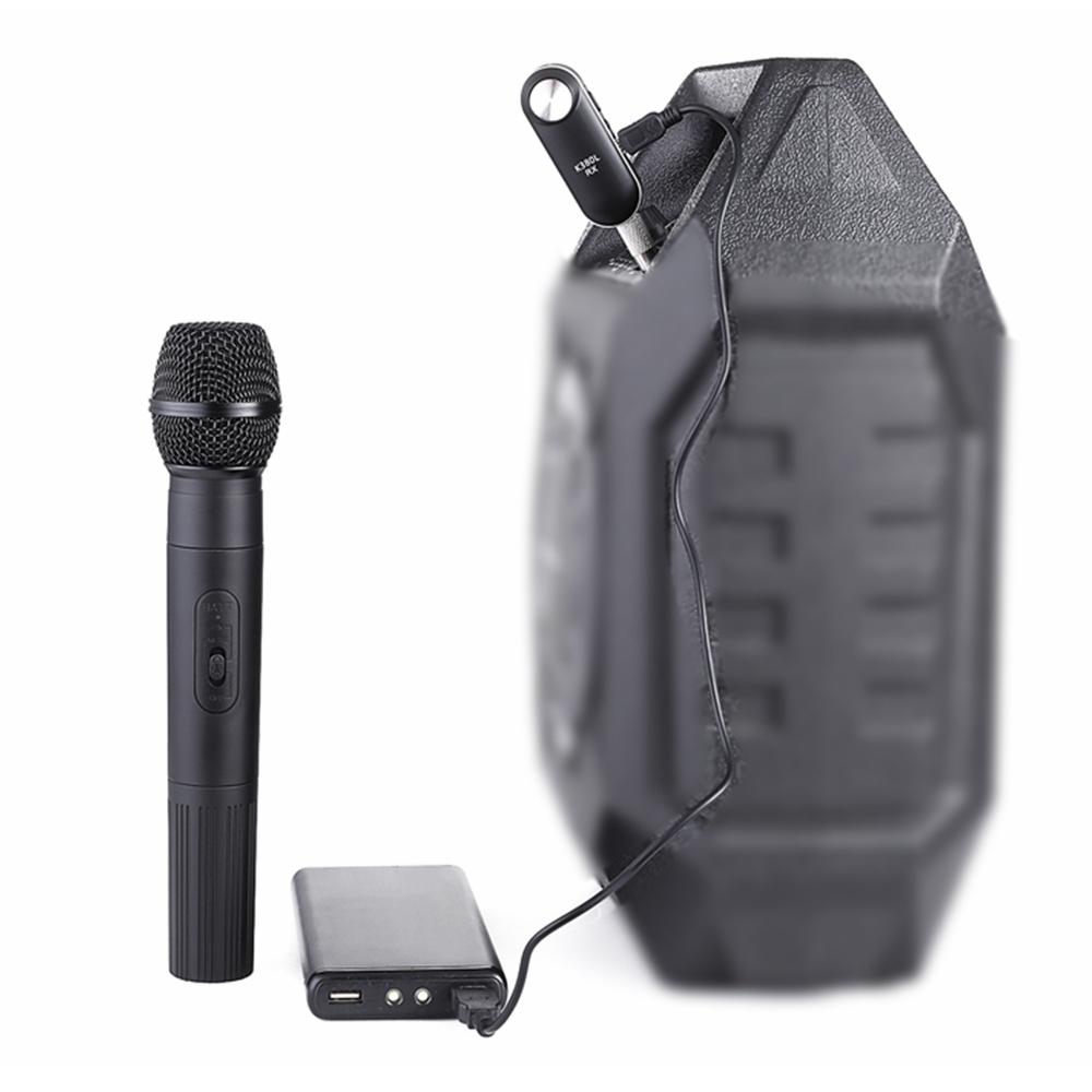 Portable USB Charging UHF Wireless Microphone with Receiving Box