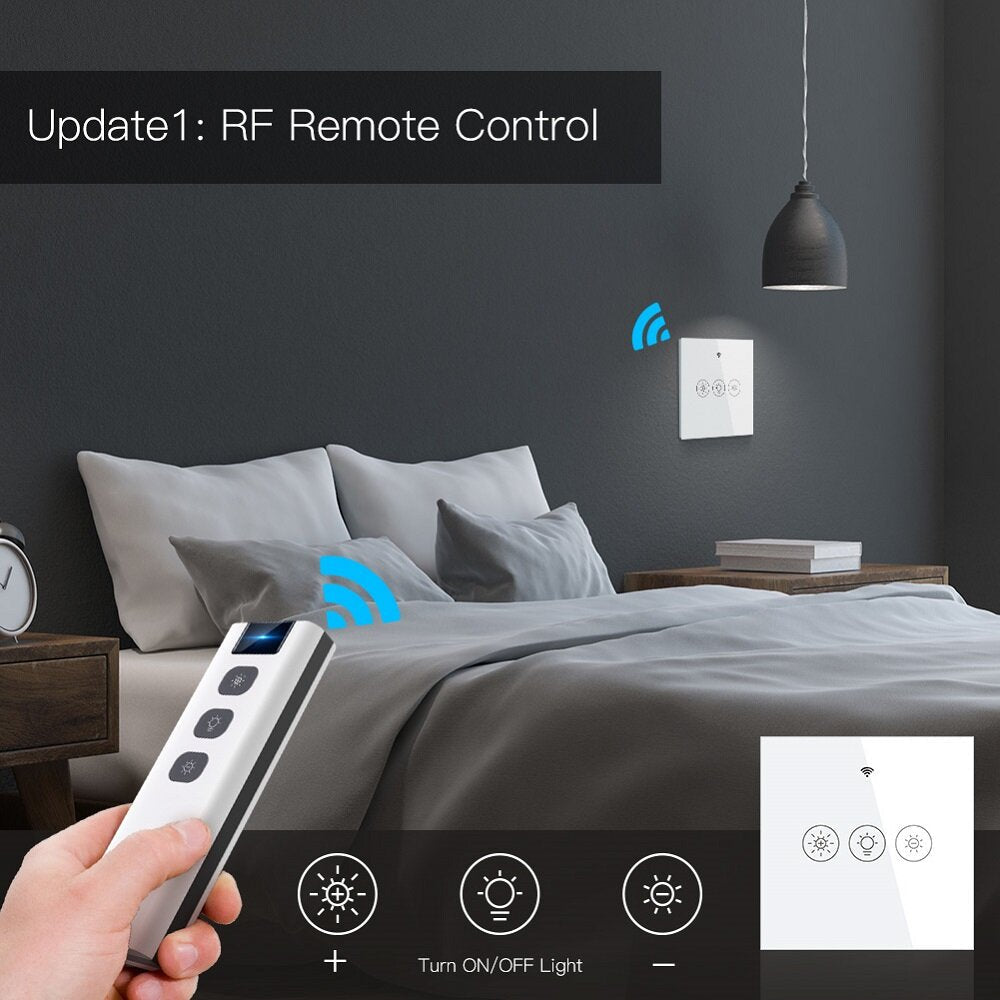 WiFi RF Smart Light Dimmer Switch 2/3Way Muilti-Control Smart Life/Tuya APP Control Works with Alexa Google Voice Assistants