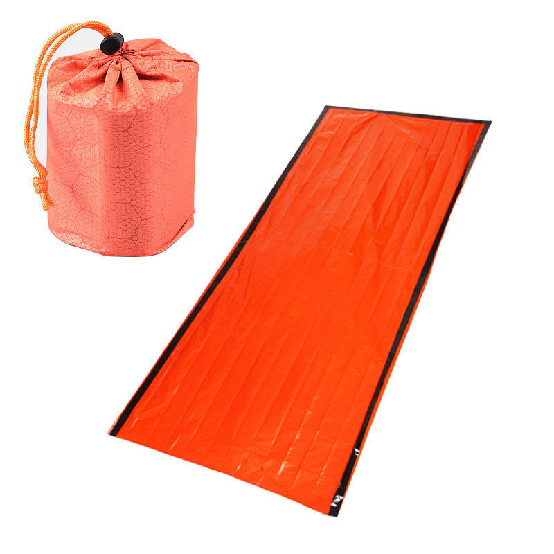 200x90cm PE Aluminum Film Single Sleeping Bag Folding Emergency First Aid Mat With Storage Bag
