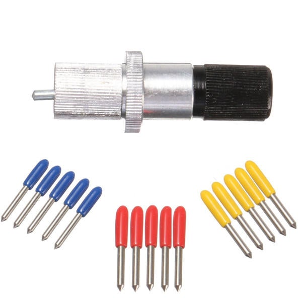 15pcs 30/45/60 Degree Vinyl Cutter Blade And Holder for Roland Cutting Plotter