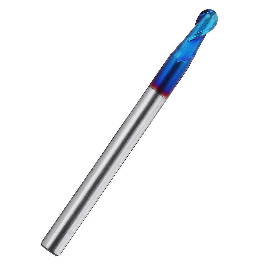 2 Flutes Ball Nose End Mill 50mm Blue NaCo Coating CNC Milling Cutter