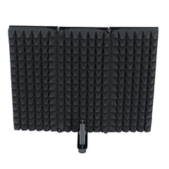 Portable Foldable Metal Microphone Isolation Shield Studio Recording Reflector