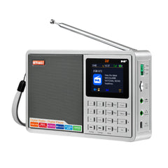 DAB+ 174.92-239.20MHz DAB FM Full Band Digital Radio MP3 Music Player Clock Alarm