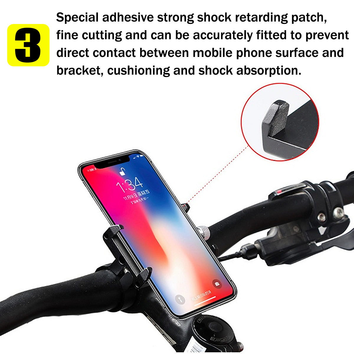 55mm-100mm Bicycle Bike Motorcycle Handle Phone Mount Holder For Cell Phone GPS