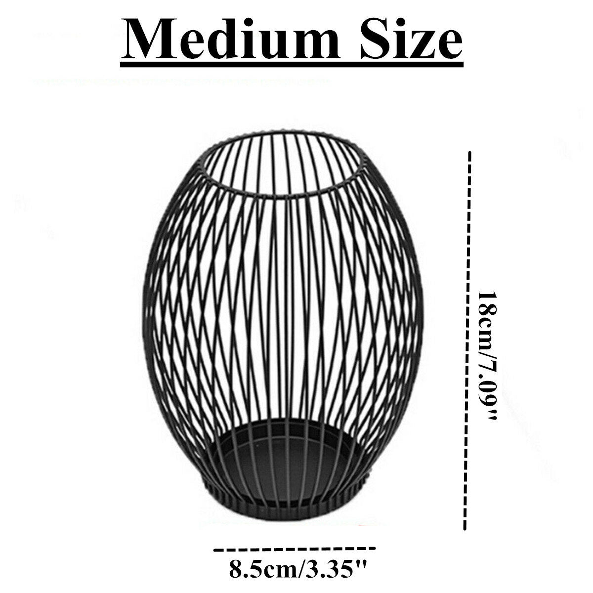 Iron Cage Tealight Candle Stand Holder Lantern Candlestick Wedding Decor