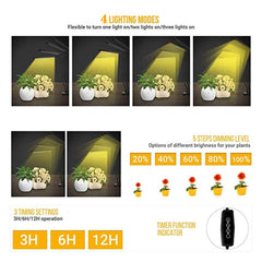 LED Grow Light Remote Control Plant Growing Lamp Lights with Tripod for Indoor Plants