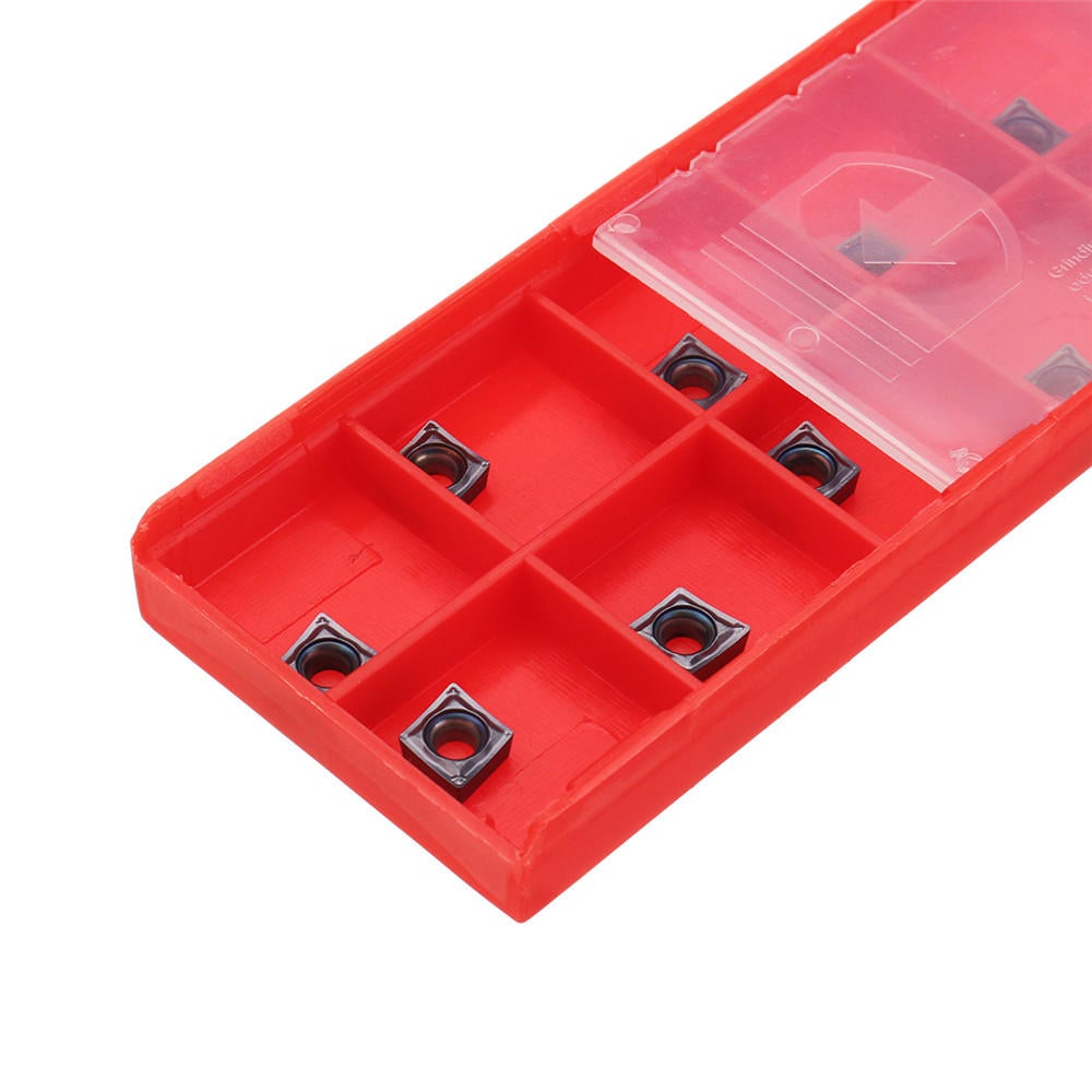 10pcs CCMT060204-SM Carbide Insert for SCLCR Turning Tool Holder