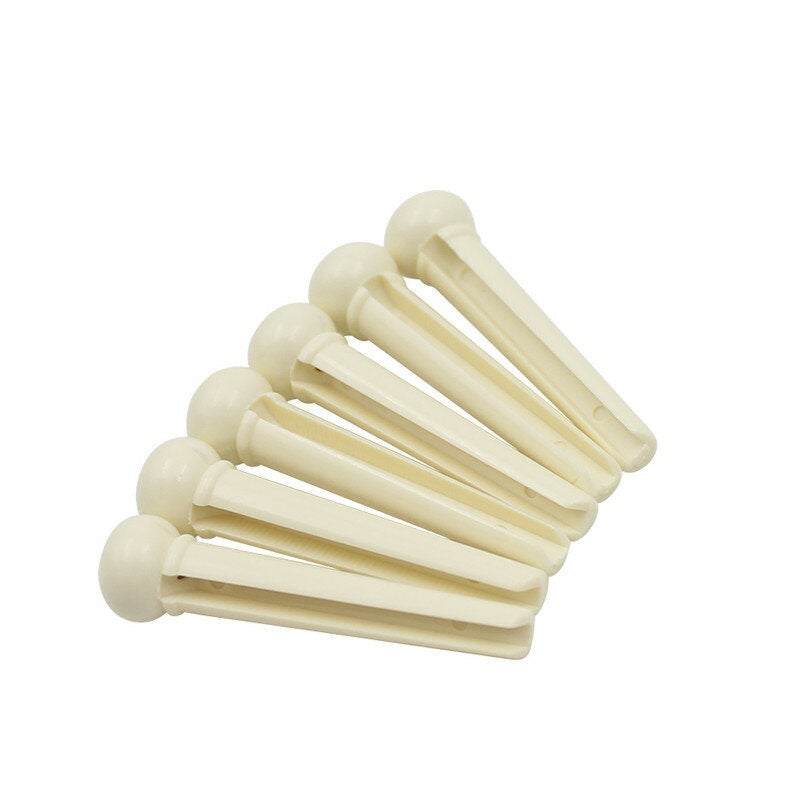 ABS Guitar Parts Endpin with Abalone Dot Bridge End Pin for Acoustic Guitar