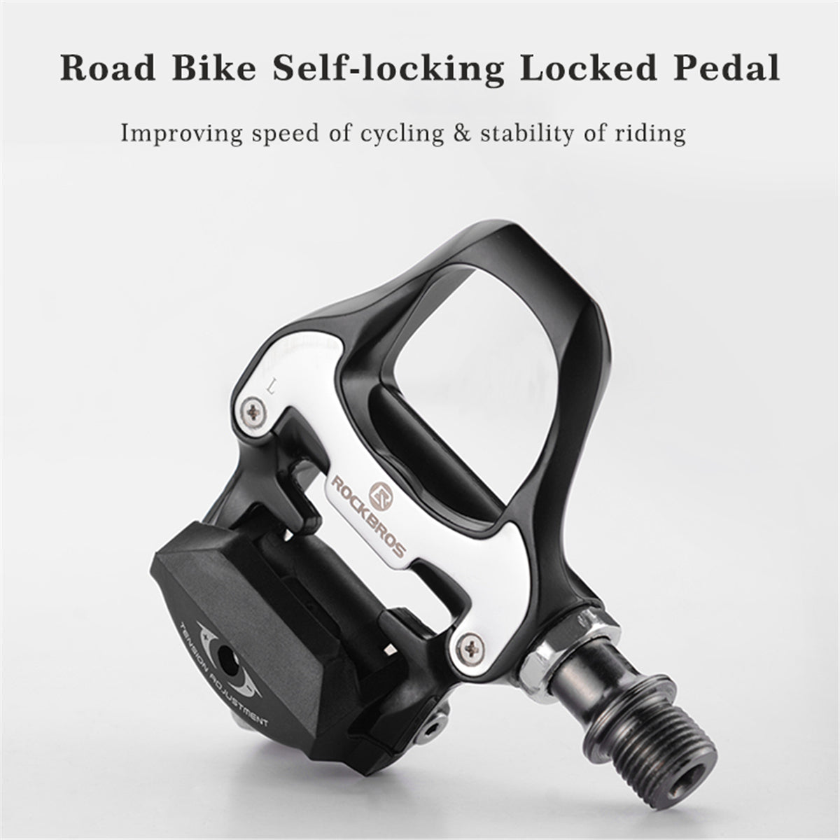 Road Bike Pedals Self-locking Seal Bearings Ultralight MTB Mountain Bicycle Flat Platform Outdoor Cycling