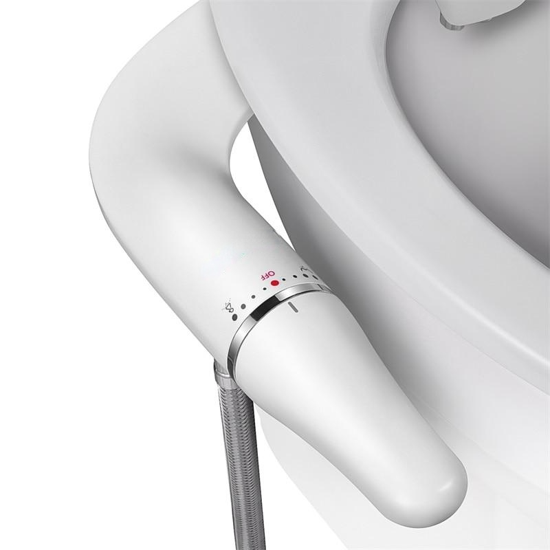 Ultra-Slim Toilet Seat Attachment With Brass Inlet Adjustable Water Pressure