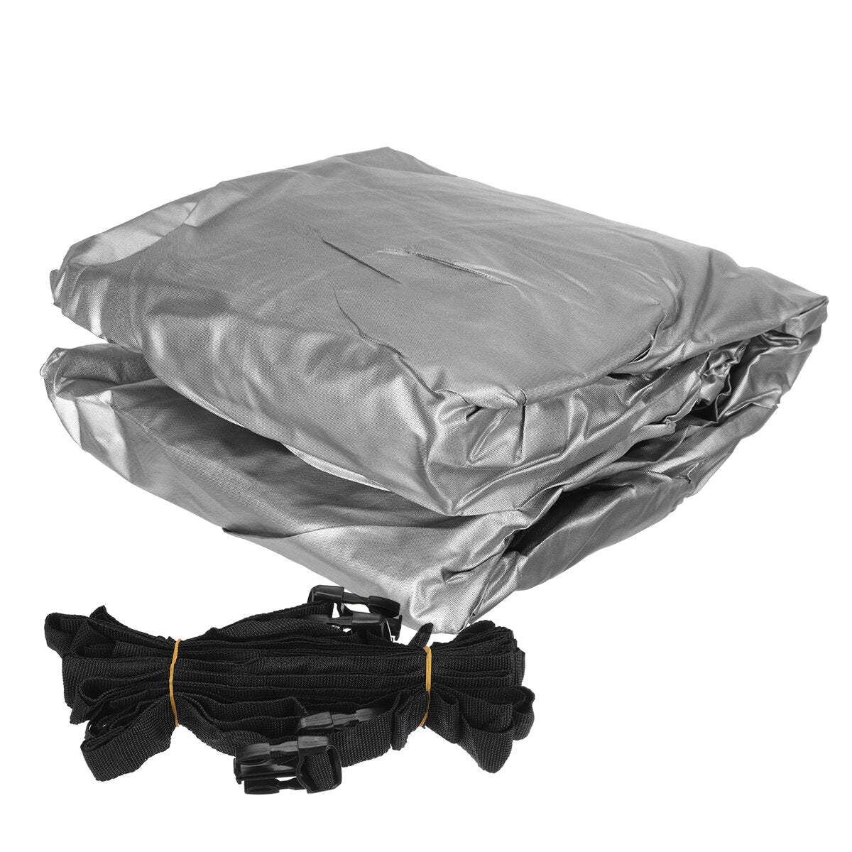 10ft / 10-12ft / 12-14ft / 14-16ft Jon Boat Cover 210D Waterproof Sun Protection Silver