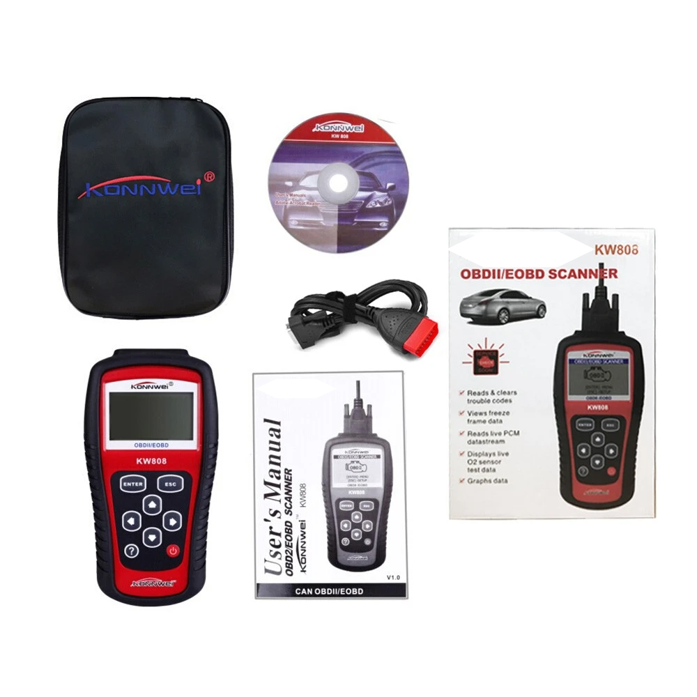 OBDII EOBD scanner car code reader tester diagnostic