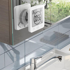 Digital Waterproof Shower Clock Temperature Sensor Wall Countdown Bathroom Timer