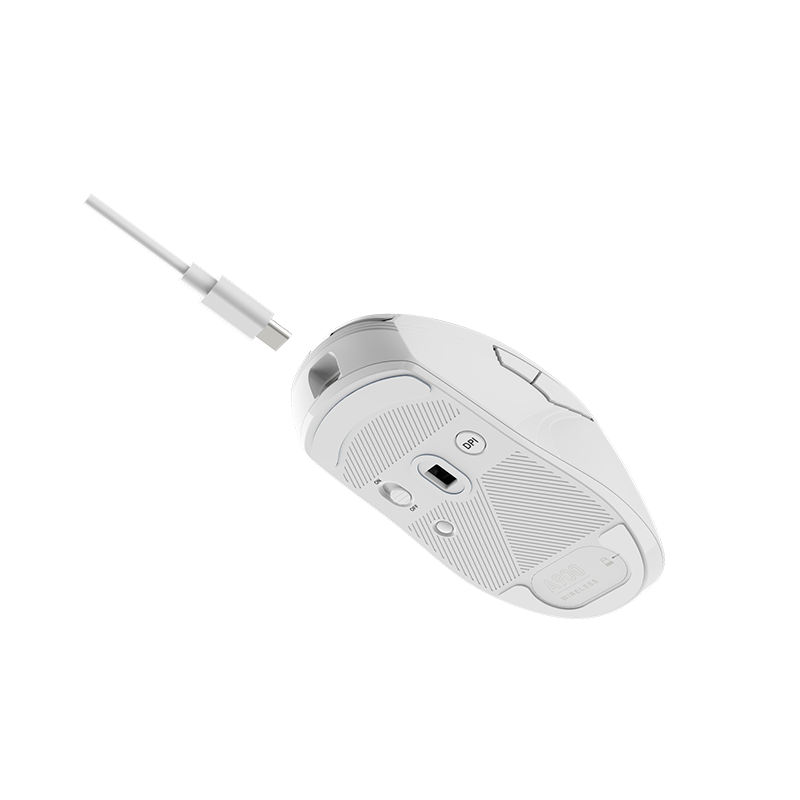 Triple Mode Gaming Mouse 2.4GHz Bluetooth 5.1 Wired Mouse with Fast Charing 500mAh Built-in Li Battery KBS 3.0 PAW3370 Chip for PC Laptop
