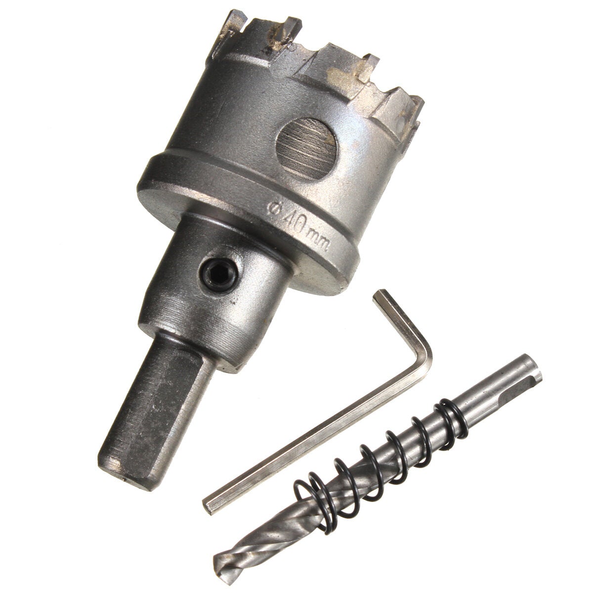 25mm - 45mm Carbide Tip Metal Cutter Hole Saw with Wrench/ Twist Drill Bit