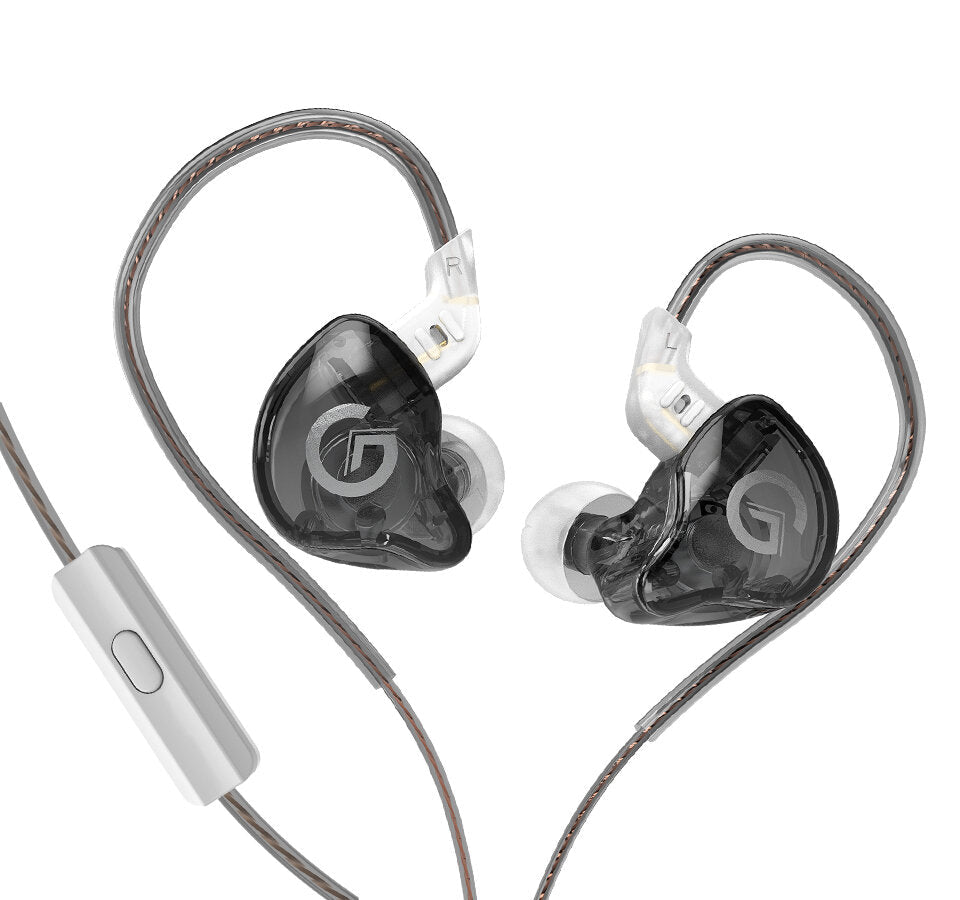 Dynamic In-Ear Wired Earphone Hi-Fi Noice Cancelling Sport Game Earphone Detachable Cable Earplugs Headphone With Microphone