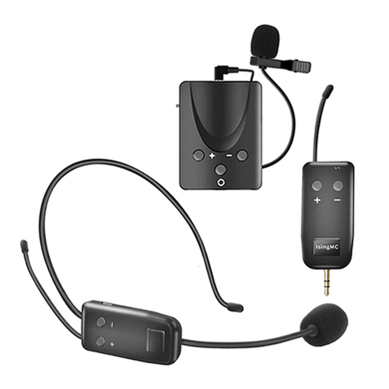 2.4G UHF Lavalier Microphone Lapel Wireless for Recording Vlog Youtube Live Interview