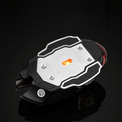 Wired Gaming Mouse Metal Base 800-3200DPI 4 Colors Breathing Backlight Ergonomic Home Office Mice for Desktop Computer Laptop PC