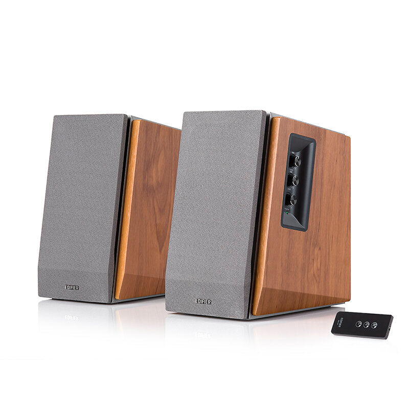 Subwoofer Multimedia Computer Speaker Desktop 2.0 60W Wooden Bass Bookshelf Active Speaker