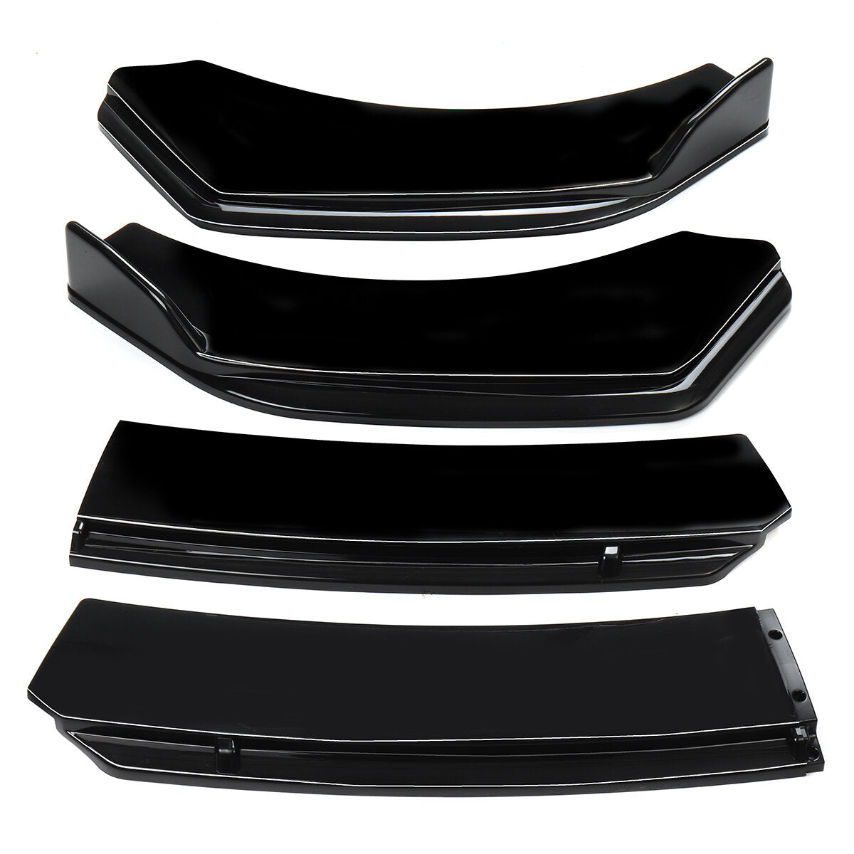 For Car Universal Glossy Black Front Lip Chin Bumper Body Kits New