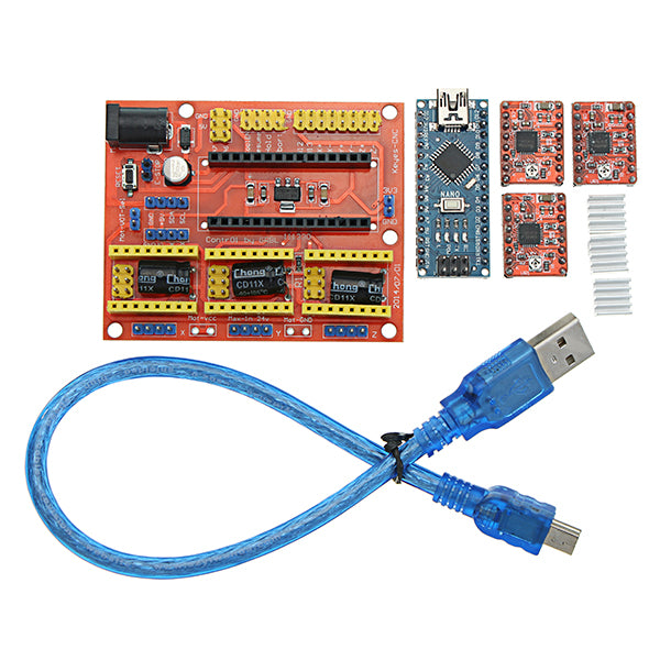 Geekcreit CNC Shield V4+ With Nano 3.0 A4988 Stepper Motor Driver Board For Arduino - products that work with official boards