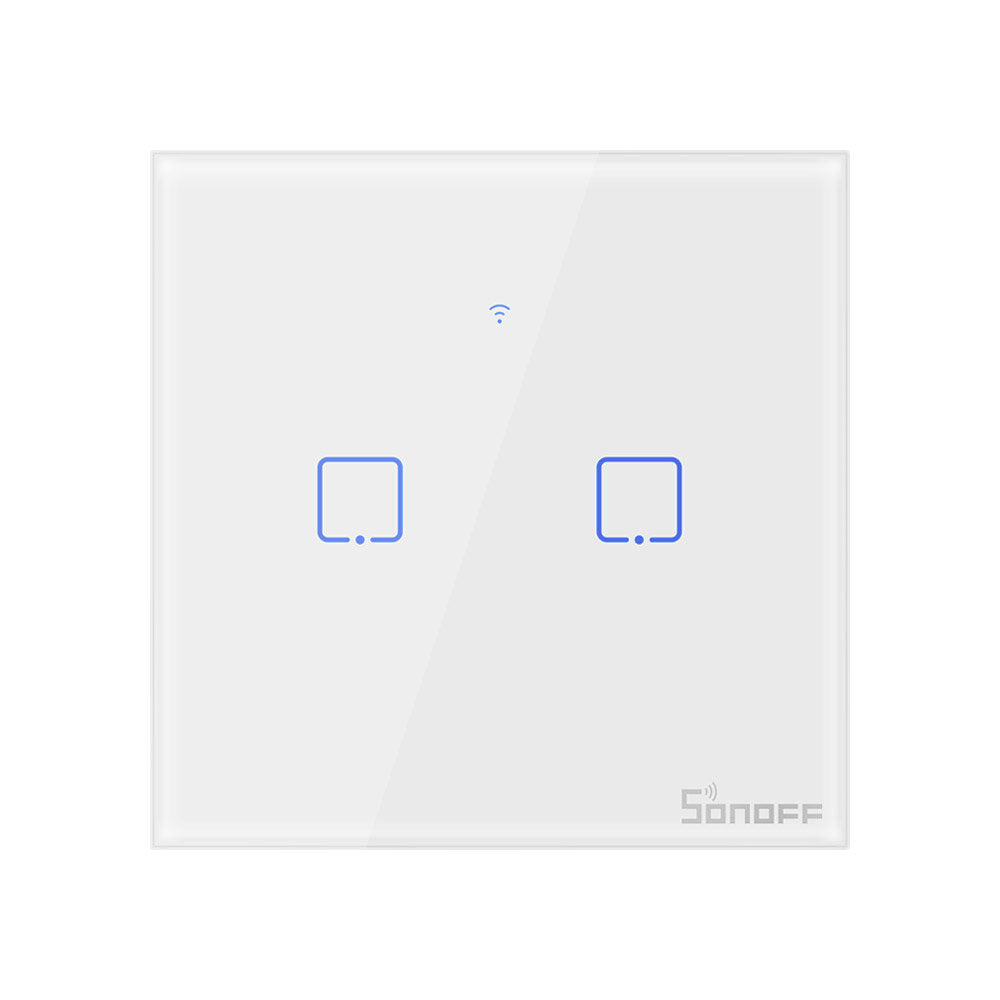 WIFI Wall Switch 433Mhz RF Remote Controlled Wifi Switch Smart Home Switch Works With Alexa Google Home,EU/UK AC 100-240V 1/2/3 Gang