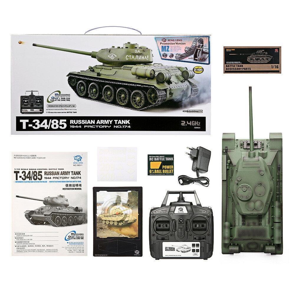 RC Tank RTR 2.4G 320-Degree Rotating Turret with Simulation Sound and Smoke Effect Full Proportion Remote Control