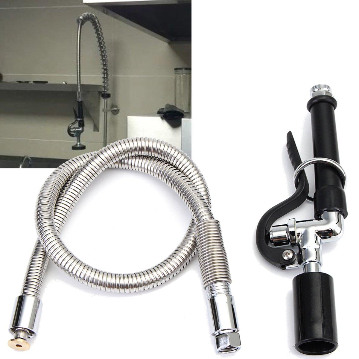 Kitchen Pre-Rinse Faucet Tap Spray Head Sprayer with Flexible Hose