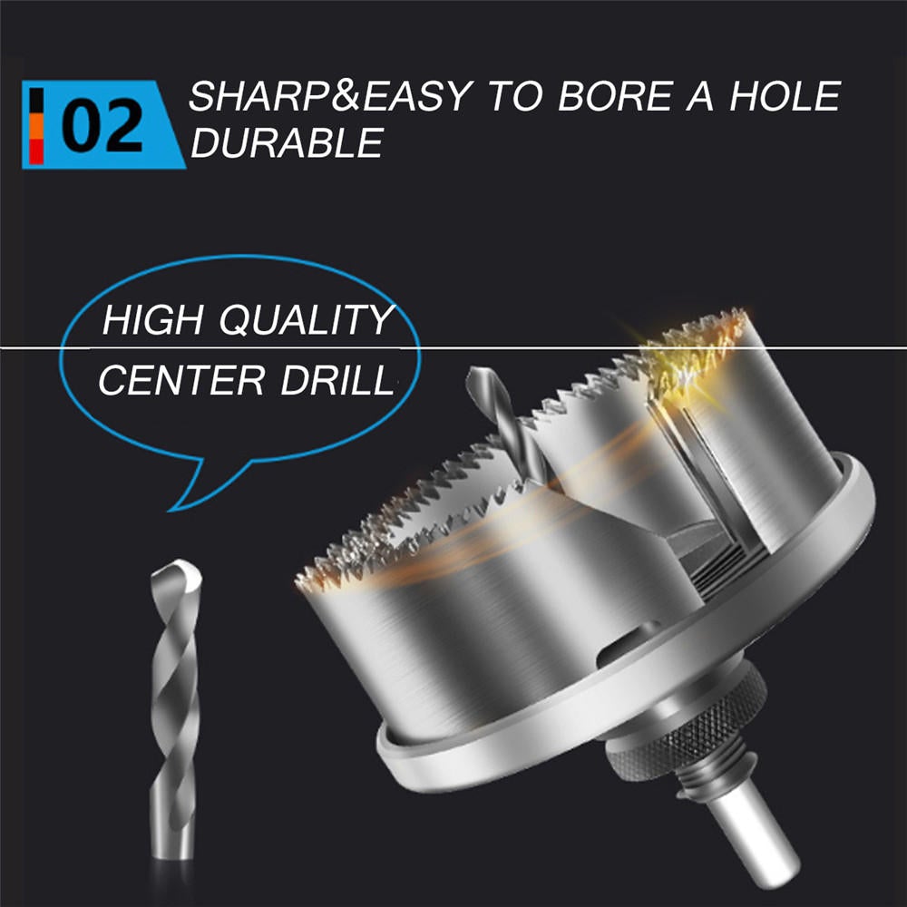 Sharp Durable Hole Saw Drill Bit Cutter Kit for Wood Gypsum