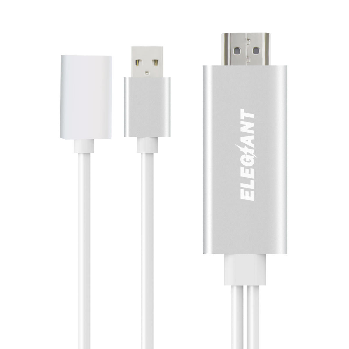 Wired Display Dongle 1080P HD Adapter Miracast AirPlay Mirroring Cable For iPhone