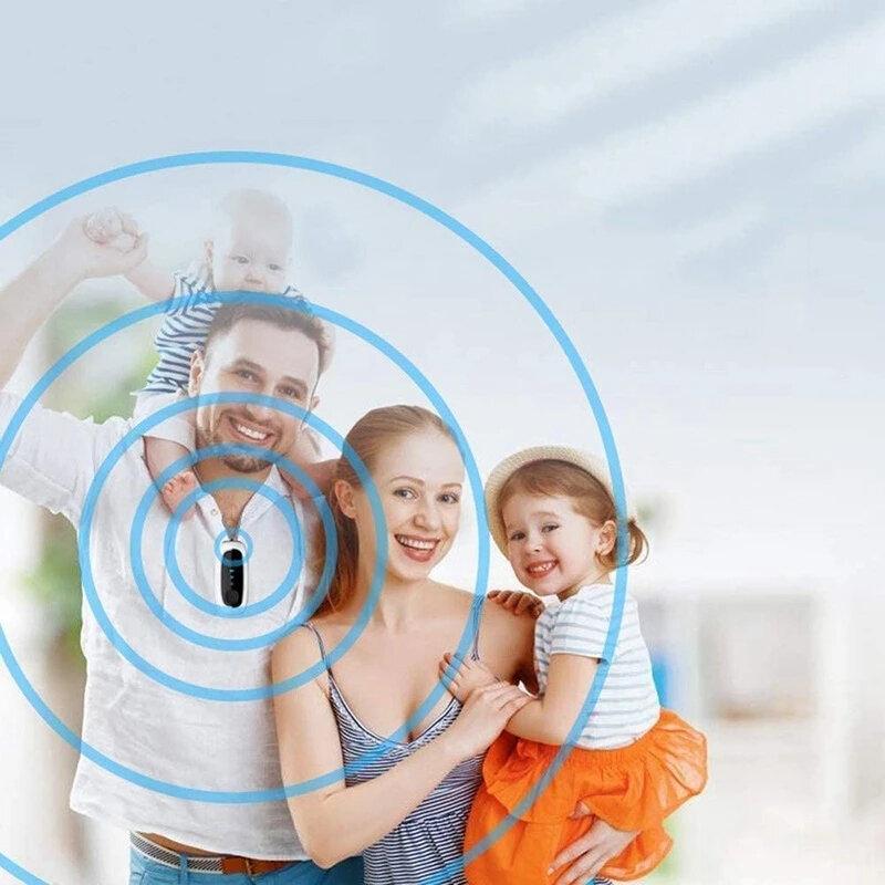 USB Portable Wearable Air Purifier Necklace Mini Freshener Ionizer Negative Ion Generator Black air purifier - No Radiation for Adults Kids