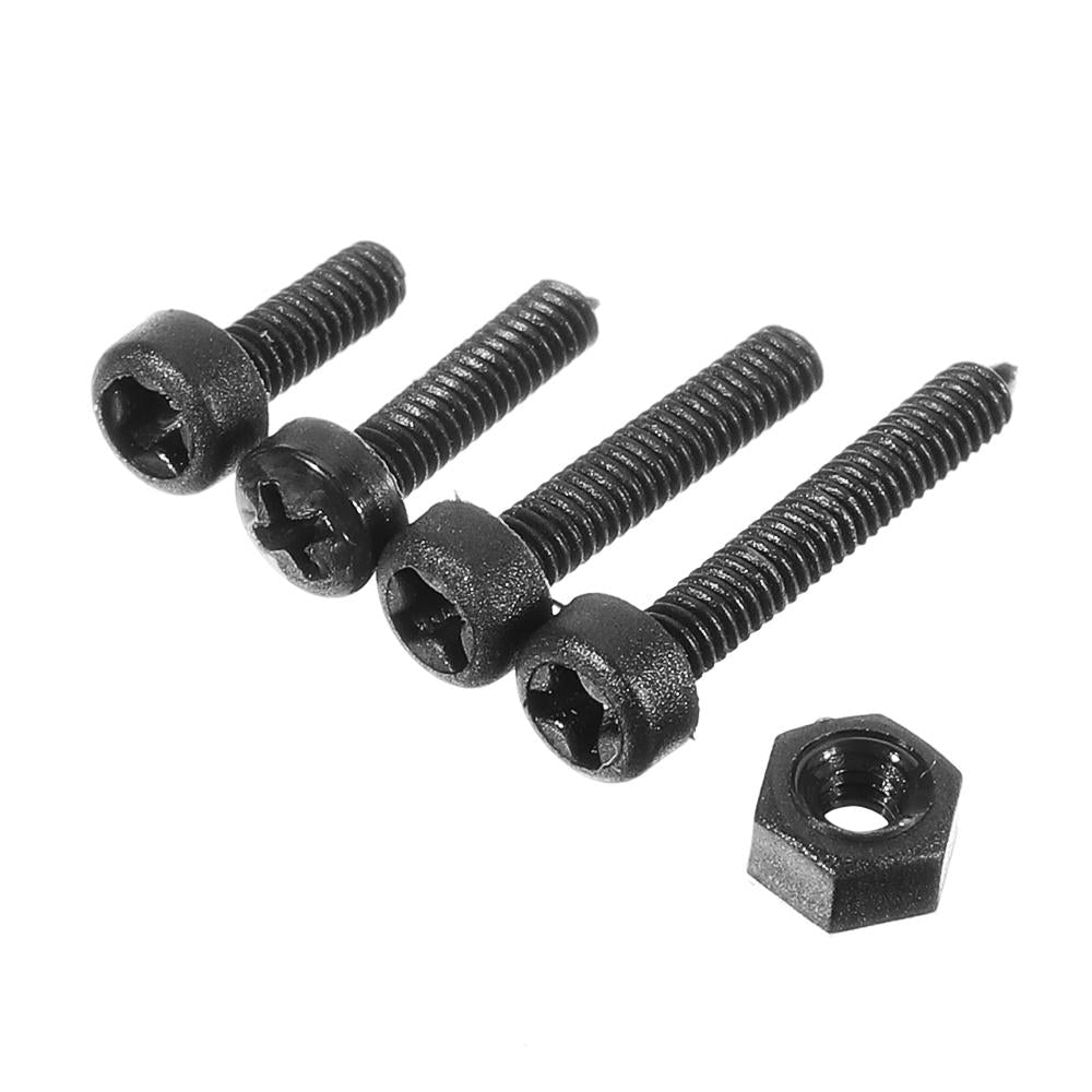 480pcs White/Black M2/M2.5/M3 Nylon Plastic Phillips Screw Round Head Hex Nut Assortment Kits
